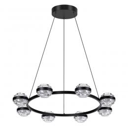 Odeon light 5031/50L L-VISION ODL24 391 чёрный/металл/акрил Люстра LED 50W 4000K 4310лм KLOT  купить